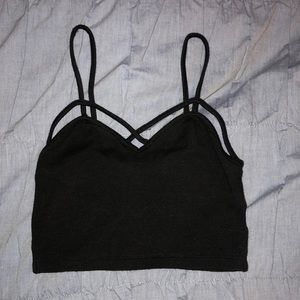 black brandy bralette/ crop top